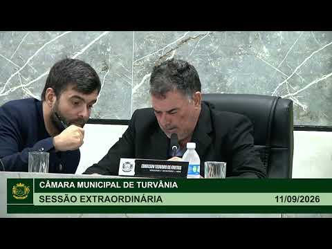 4° Sessão Extraordinária - 11/09/2026 | Câmara Municipal de Turvânia-GO