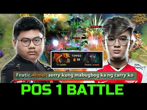 ARMEL VS GABBI  CARRY BATTLE - OVERWHELMING BLINK DRAGON KNIGHT  DOTA 2