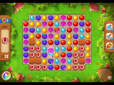 GardenScapes Level 2801 no boosters (23 moves)