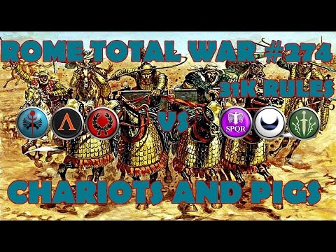 Rome Total War #274 3vs3 31k Pontus Chariots and Pigs