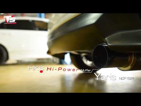Toyota Yaris NCP152R with HKS Hi-power Muffler