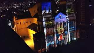 preview picture of video 'Espectacular video Mapping en Catedral Basílica Metropolitana de Medellín desde un piso 14'