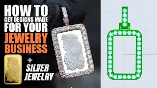 How To Get Jewelry Designs Made For Your Jewelry Business (Pamp Suisse Gold Bars, Silver, Rhino 3D)