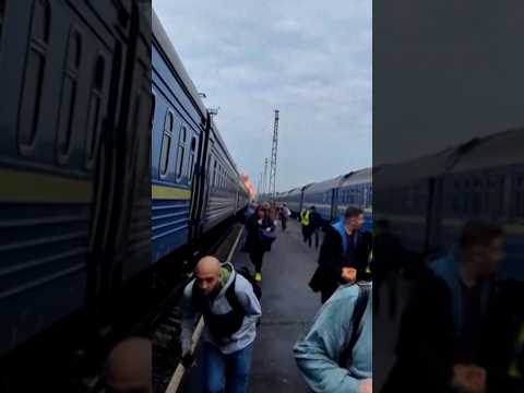 Russian drone strikes train near Ukraine-Poland border
