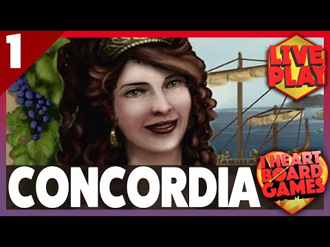 Concordia, from PD-Verlag, by Mac Gerdts | Live Play | Session 1, 3 Players