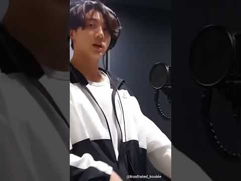 Jungkook after saying the 'F' word in savage love