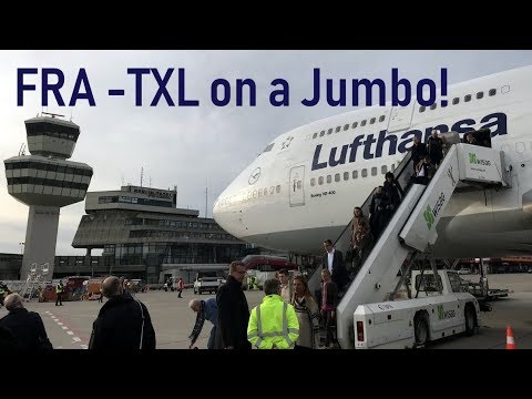 LUFHANSA Business Class  - Boeing 747 to Berlin Tegel! | LH176 FRA-TXL | 23.11.2017