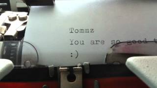 Tommz - You are so good to me