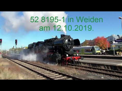 52 8195-1 in Weiden am 12.10.2019.