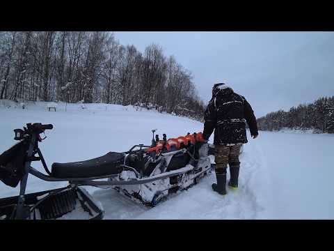В МЕТРОВЫХ СНЕГАХ НА РЕКЕ ЗА НАЛИМОМ! 5 КМ СНАСТЕЙ, БЫТ И ЛАГЕРЬ \ ОДИН В ТАЙГЕ. УСТАЛ КАК СОБАКА.