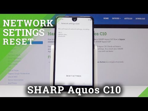 How to Restore Network Settings in SHARP C10 - Restore Default Network Settings