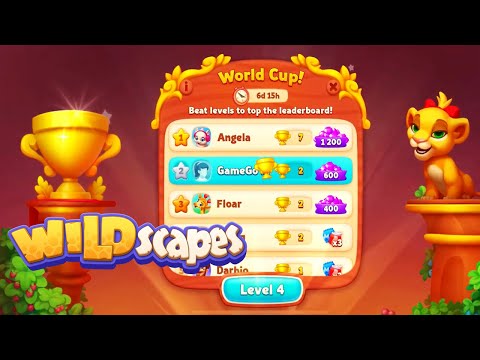 Wildscapes Level 1 - 2 HD Walkthrough 3 match puzzle | android | GameGo Game | IOS | Gameplay