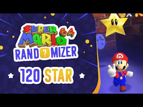 Super Mario 64 Randomizer 120 Star first time playing!