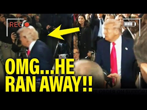 Trump Literally RUNS AWAY from Press as DAMAGE CONTROL FAILS!!