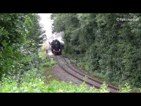 Viel Dampf und schwer arbeitende Dampfloks auf der Erzgebirgischen Aussichtsbahn 2018
