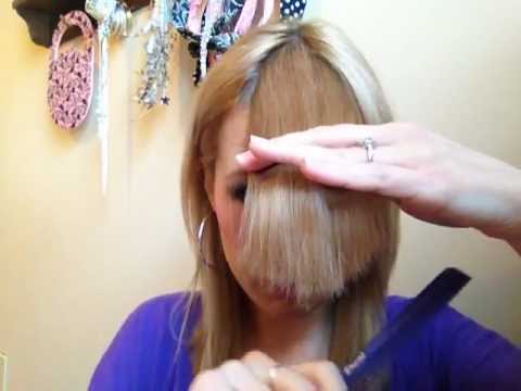 How to Cut Perfect Side Swept Bangs