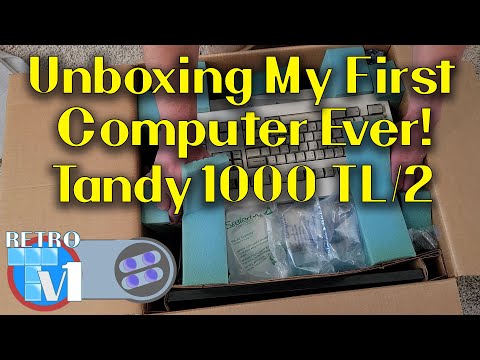 Auspacken meines ersten Computers – Tandy 1000 TL/2 – Erstes Video von RetroTV1!