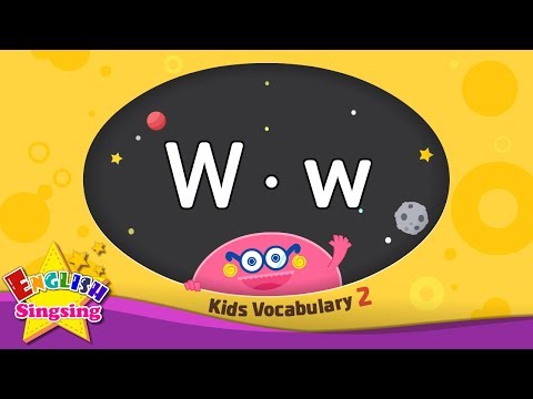 Kids vocabulary compilation ver.2 - Words starting with W, w - Learn English for kids