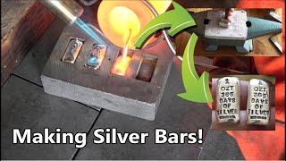 Making Silver Bars For 365 Days Of Silver - How I Make Silver Bars At Home!