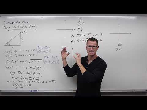 How to Convert From Rectangular Coordinates to Polar Coordinates (Precalculus - Trigonometry 38)