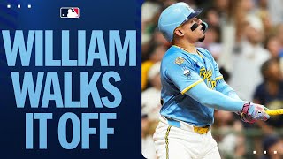 William Contreras hits a WALK-OFF HOMER (1st of his career!)