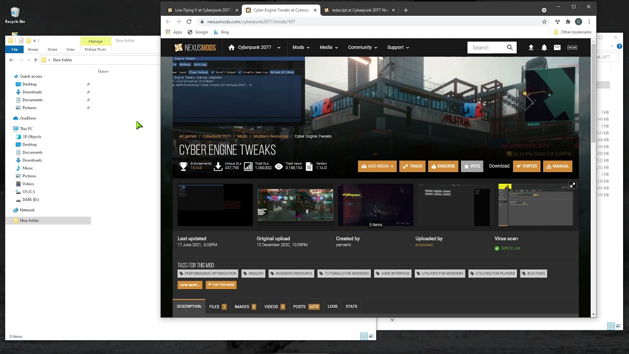 Installing CET, Redscript, Mod