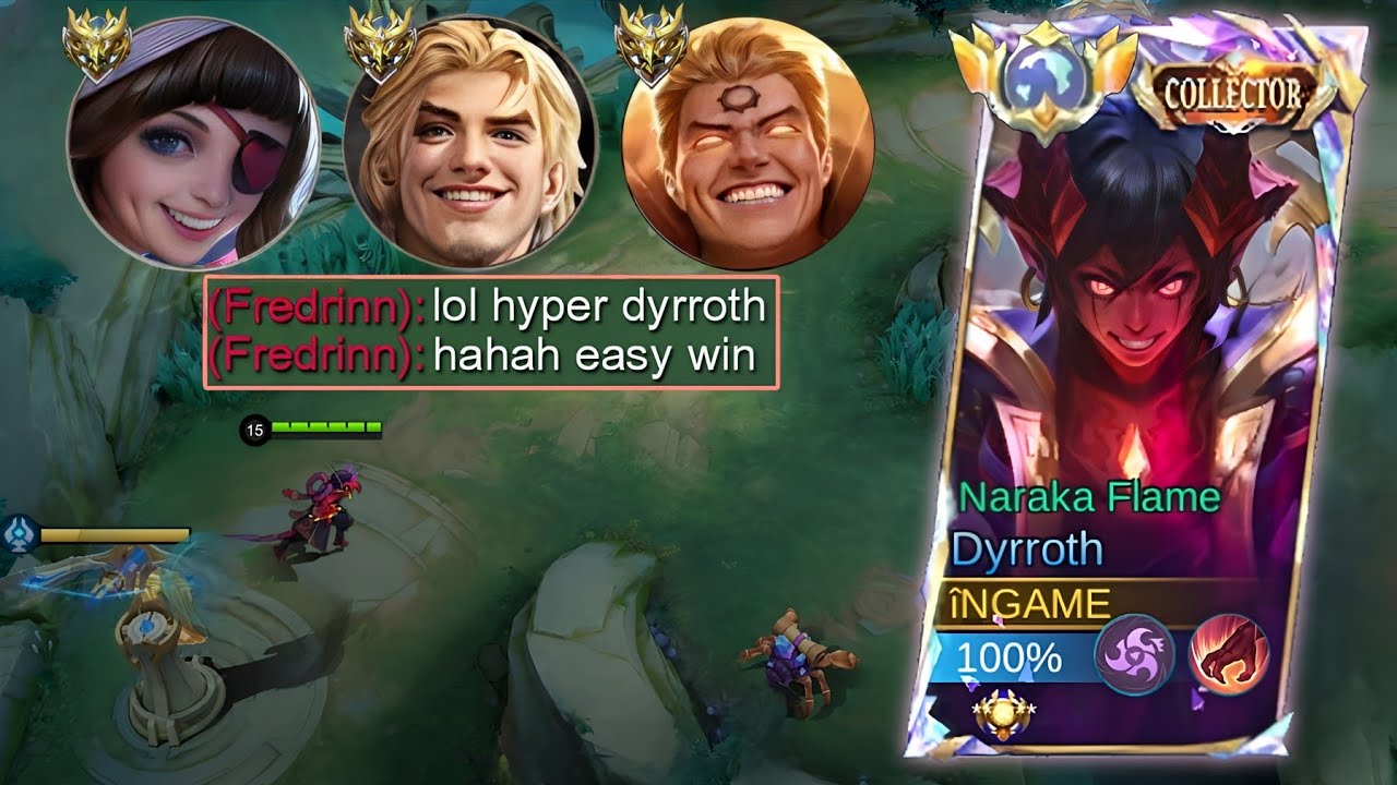 DYRRROTH EFFECTIVE WAY TO DEAL AGAINST HIGH RANK META HERO INTENSE RANK MATCH - MLBB