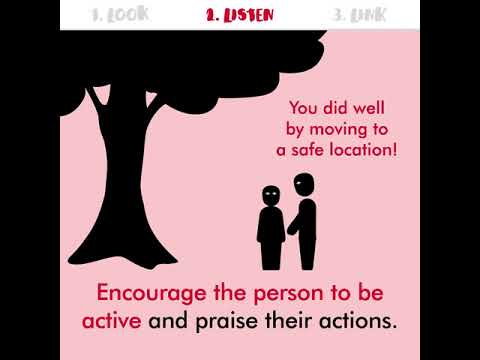 Psychological first aid - look, listen, link