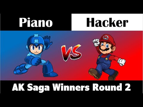 AK Saga: Piano (Megaman) vs Hacker (Mario) - Winners Round 2 SSF2