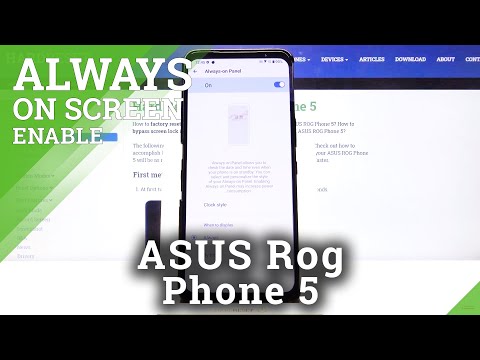 How to Customize Always on Display on ASUS ROG Phone 5 – Always on Display Personalization
