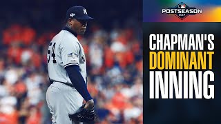 Yankees Aroldis Chapman's DOMINANT 9th inning vs. Astros in ALCS Game 2 | MLB Highlights Yankees Aroldis Chapman's DOMINANT 9th inning vs. Astros in ALCS Game 2 | MLB Highlights