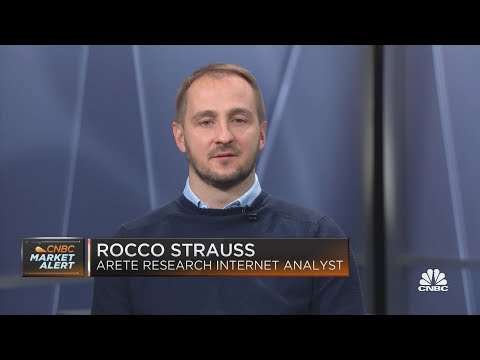 The digital ad market will likely decline by 8% next year, says Arete Research's Rocco Strauss