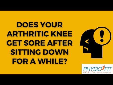 One simple way to reduce OA knee stiffness after sitting in a chair