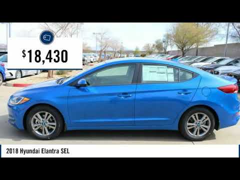 2018 Hyundai Elantra SEL new 130818