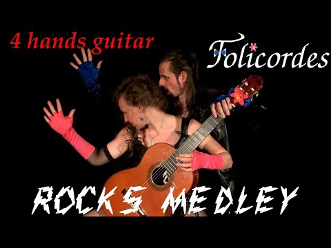 FOLICORDES - Rocks Medley (4 Hands guitar)
