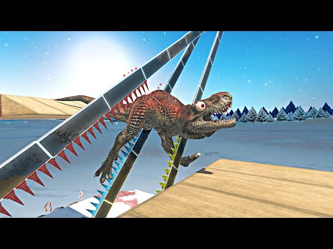 Rotating Blade Traps | Who Can Jump? - Animal Revolt Battle Simulator