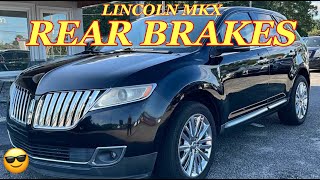 LINCOLN MKX /FORD EDGE Rear BRAKES REPLACEMENT - How to Change Brake Pads and Rotors