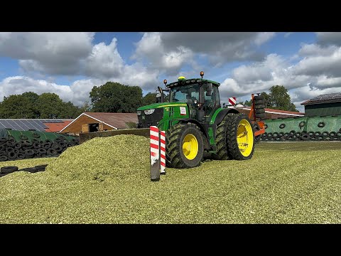 Lohnbetriebe Thomßen bei der Maisernte 2022 in Ostfriesland