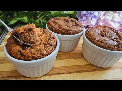 Very fast and delicious! Baked oats recipe for breakfast! No flour, no banana!