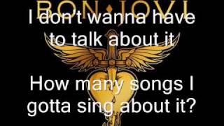 Bon Jovi - What do you got  Lyrics