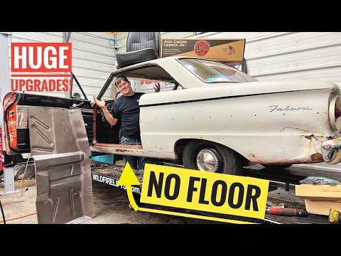 WE CUT THE FLOOR OUT! Big Upgrades for the 63 Falcon Futura Hardtops interior.