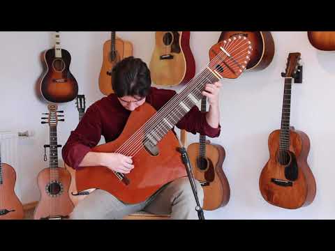 Dieter Hopf 12-string contra guitar 1973 - unique clasical guitar made in Germany - check video! image 12