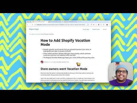 How to Add Vacation Mode on Shopify