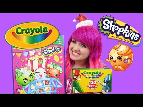 GIANT Shopkins Christmas Crayola Coloring Page | COLOR WITH KiMMi THE CLOWN Video