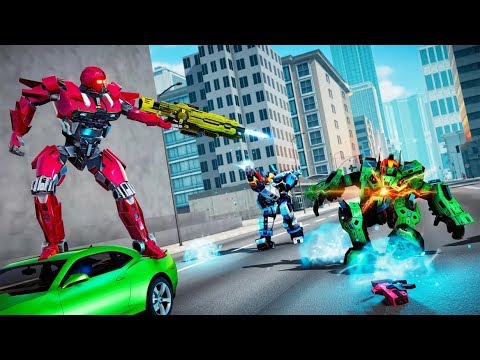 Amazing Helicopter Transform War Robot Hero Part-1 | New City Rescue Tank Shooting Android GamePlay