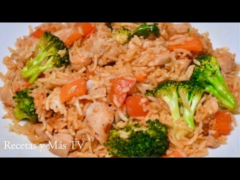 Arroz con Pollo y Brocoli una receta riquisíma y saludable