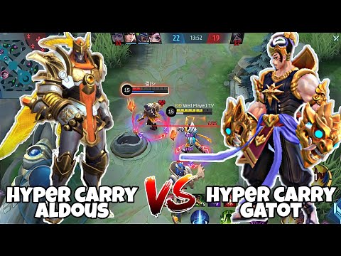 Hyper Carry Gatotkaca VS Hyper Carry Aldous (Who's the True One Punch Man) 👊