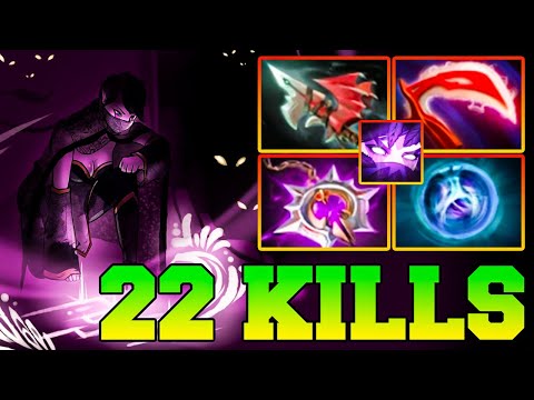 TA Dota 2 Safelane With 22 Kills !! Templar Assassin Meta 7.33 Guide Carry Pro Gameplay Item Build