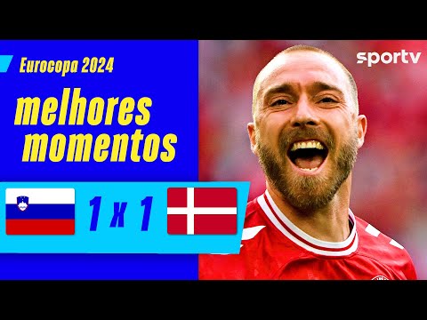 Gols e lances de Eslovênia x Dinamarca