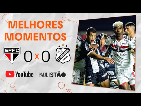 PLACAR ZERADO | SÃO PAULO 0 X 0 INTER DE LIMEIRA | MELHORES MOMENTOS| 7ª RODADA | PAULISTÃO 2022
